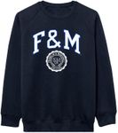 Barnesmith Franklin & Marshall College F&M Diplomats Adult Unisex Crewneck Sweatshirt, Heritage, Navy, Small