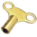 Radiator Bleed Key Solid Brass Clock Key Easy Grip Butterfly Design Venting Air Valve