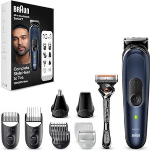 Braun All-In-One Styling Set Series 7 MGK7410 10-in-1 Set for Beard, Hair, Body Grooming and More