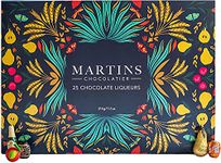 Martin's Chocolatier 25 Chocolate Liqueurs | Large Chocolate Gift Box | Alcohol Centre | Chocolate Assortment
