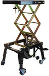 Dirty Pro Tools™ Professional Hydraulic Scissor Motorbike Lift 300lb with Wheels