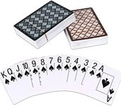 Teskyer 2 Pack Plastic Playing Card