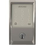 Satin Nickel Electronic Encode WiFi Deadbolt, with Century Trim