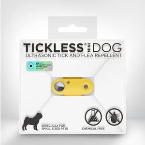 Tickless Mini Dog - Chemical Free Natural Ultrasonic Flea and Tick Repellent for Dogs - Marigold