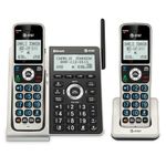 AT&T 2-Handset DECT 6.0 Cordless Home Phone with Unsurpassed Range, Bluetooth, Answering System, Smart Call Blocker, 2" Backlit Screen, Lighted Keypad with Big Buttons, Caller ID & Call Logs, BL3107-2