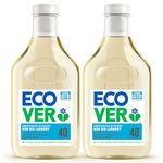 Ecover Concentrated Non Bio Laundry Detergent, Lavender and Sandalwood, 40 Washes, 1.43 L, Pack of 2