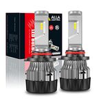 Alla Lighting S-HCR 9005 LED Headlights Bulbs Replacement 10000Lms Xtreme Super Bright 9045 HB3 Headlights