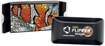 FL!PPER Flipper Edge Max Clownfish Limited Edition Floating Magnetic Aquarium Cleaner 2-in-1 Dual Blade Scrubber & Scraper Fish Tank Cleaner Tools for Efficient Cleaning & Acrylic Surface Maintenance