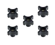 POWERTEC 71076 1/4-20 4 Point Knob (5 Pack)