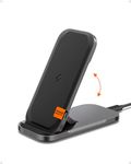 Spigen ArcField [Designed for Samsung] Qi Flex True 15W Super Fast Wireless Charger Stand & Pad for Samsung Galaxy S24 Ultra Plus Z Fold Flip 5 4 3 S24 S23 22 S21 S20 and more [No Adapter Included]