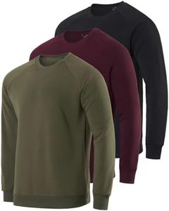 3 Pack: Men's Big and Tall Heavy weight King Size Fleece Long Sleeve Crew Neck Pullover Sweatshirt Sweater Soft Plush Active Breathable Athletic Workout Casual Warm Fashion Winter Work Set 8, 4X Tall
