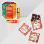 Dukhni Sandal Bakhoor & Attar Oil Set Authentic Arabic Sandalwood Incense & Perfume Oils | 3 boxes x 9 pc bakhoor & 6 x 6ml attars | Luxurious Long-lasting Sandalia | Perfect for Prayer & Gifting