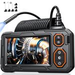 Endoscope Camera with Light, Borescope Inspection Camera, 4.3" IPS Endoscope Gifts for Men, Borescope Snakecamera with 8 LED Light, 7.9mm IP67 Plumbing Tools for Automotive, Gadgets for Men(16.5FT)