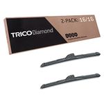 TRICO Diamond™ (25-1616) 16 Inch & 16 Inch pack of 2 High Performance Automotive Replacement Windshield Wiper Blades For My Car Premium All Weather Beam Blade for Select Vehicle Models