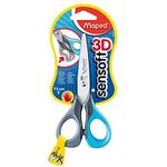 Maped Sensoft 3D Left Handed Scissors 13cm (Assorted Colours)