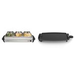 Proctor Silex Buffet Server/Warming Tray + BLACK+DECKER Electric Griddle