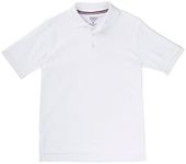 French Toast Boys' Short Sleeve Pique Polo Uniform Shirt (Standard & Husky), White, 3 Years