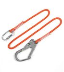 Safety Lanyard Professional Protective Safety Belt Nylon Sling Belt Climbing Harness Belt Lanyard With Hook High Strength Wearable Anti Fall Off(Type A,1.6Meter)