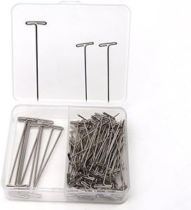 Labs Nickel Plated Science Dissection T-Pins, Frog Dissection pin(Pack of 110, 100 Pack 1.5", 10 Pack 2")