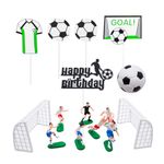 INNAL 15 Pieces Football Cake Topper Football Cake Decorations Soccer Cake Topper Cake Topper Football for Boys Girls Football Party Birthday Party Decoration Supplies Sports Theme Party Supplies