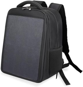 ROAD2SUMMIT 20W Solar Backpack with Type-C & USB Ports, 24.8% High Conversion Solar Charger Bag, Multi-Functional Travel Bag, Durable Rucksack for Hiking Camping Travel