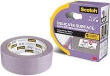Scotch Delicate Surface Advanced Masking Tape, 36 mm x 41 m, Super-sharp Paint Lines, For Delicate Painting and Decorating Indoor, Painters Tape For Wallpaper and Furniture