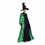 Professor McGonagall Costume, Official Deluxe Harry Potter Wizarding World Costume Dress and Hat, Multicolored, Plus (18-20)