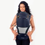 LuvLap Comfy Baby Carrier with Detachable Hip Seat (3 in 1), Ergonomically Designed (6-24 Months), 6 Baby Carrying Modes, Carrying Capacity 15Kg, Blue