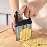 Potato Crinkle Cutter, Stainless Steel Potato Chipper Suitable for Fruits and Vegetables