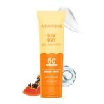 Aqualogica Glow+ Dewy Sunscreen Gel SPF 50+ PA++++ with Papaya & Vitamin C | UVA/B & Blue Light Protection | Anti-Pollution Factor (APF) Technology | In-Vivo Tested | No White Cast | 125 g