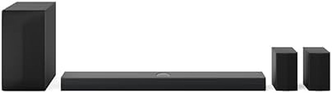 LG S70TR Soundbar TV 500W su 5.1.1 Canali con Subwoofer Wireless, Casse Posteriori Incluse, Dolby Atmos, DTS:X, Speaker Centrale Up-firing, HDMI Passthrough 4K 120Hz, AI Sound Pro