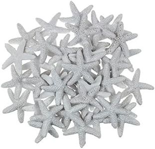 LJY 40 Pieces 1.2 Inches White Resin Pencil Finger Starfish for Wedding Home Decor and Craft Project
