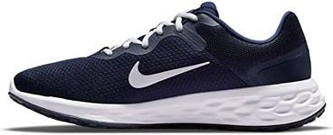 Nike Men's Revolution 5 Flyease Running Shoe, Midnight Navy White Obsidian Ashen Slate, 7 US