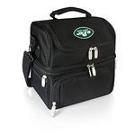 PICNIC TIME NFL York Jets Pranzo Insulated Lunch Tote with Service for One, Black