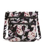 Vera Bradley Cotton Triple Zip Hipster Crossbody Purse, Botanical Paisley, One Size