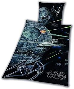 Star Wars 8 Bed Linen Smooth Death Star Rey Finn Tico Yoda 155 x 220 cm Wow All-in-One Outlet 24