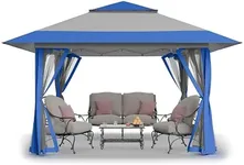 CROWN SHADES 13x13 Pop Up Gazebo, C