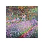 Trademark Fine Art Theist's Garden at Giverny by Claude Monet Canvas Wall Artwork, 18 by 18-Inch