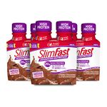 Slim Fast Advanced Nutrition, Meal Replacement Shake, High Protein, Creamy Chocolate, 11 Ounce, 4 Count (Pack of 3)