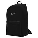 NIKE Unisex Heritage Backpacks, Black/Black/Smoke Grey, One Size, Sport