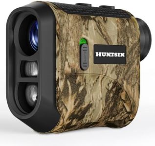 HUNTSEN Range Finder for Hunting/Golf - 1000Y Laser Hunting Rangefinder 6.5X Magnification with Rechargeable Battrey - Distance/Angle/Speed/Scan Waterproof Rangefinder for Hunter Bow Shooting Archery