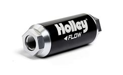 Holley 162-572 HP -12AN Inlet/Outlet 100 Micron 260 GPH Billet Fuel Filter