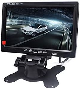 Padarsey 7 Inch LED Backlight TFT LCD Monitor for Car Rearview Cameras, Car DVD, Serveillance Camera, STB, Satellite Receiver and Other Video Equipment