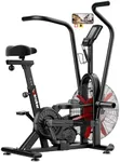 Wenoker Stationary Bike, Air Bike with Smart APP, ISCC PLUS Certified, Dual Action Handlebars Exercise Bike 350LBS Capacity for Home Gym HIIT Full Body Workout