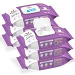 Mylo Baby Gentle Wipes (Pack of 6, 80 Wipes Per Pack) with Organic Coconut & Neem | Anti-Bacterial, pH Balanced, Thick & Soft| With Lid