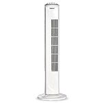 Igenix DF0030 Oscillating Tower Fan, 45 Watt Power, 30 Inch, 3 Speed Settings High, Medium & Low, 2 Hour Timer with Auto Shut Off, Quiet Operation, White