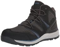 Propét Men's Veymont Hiking Shoe, Grey/Blue, 9.5 UK