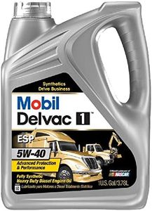 Mobil (112825-4PK) Delvac 1 ESP 5W-40 Motor Oil - 1 Gallon, (Pack of 4)