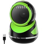 Tera Barcode Scanner Handsfree Omnidirectional: Pro Version Desktop 1D 2D QR USB Wired Adjustable Angle Plug and Play Bar Code Reader for POS Supermarket Retail Store Mobile Payment 9800 Green