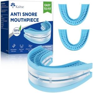 Kaitse Anti Snore Mouthpiece - Anti Snoring Devices for Sleep - Adjustable Snoring Solution(Slate Blue)